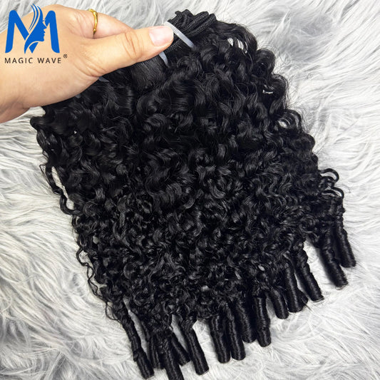 15A Hair Burmese Curly Bundles 100% Human Hair Bundles Pixie Curly Hair Bundles Virgin Raw Unprocessed Human Hair Extensions