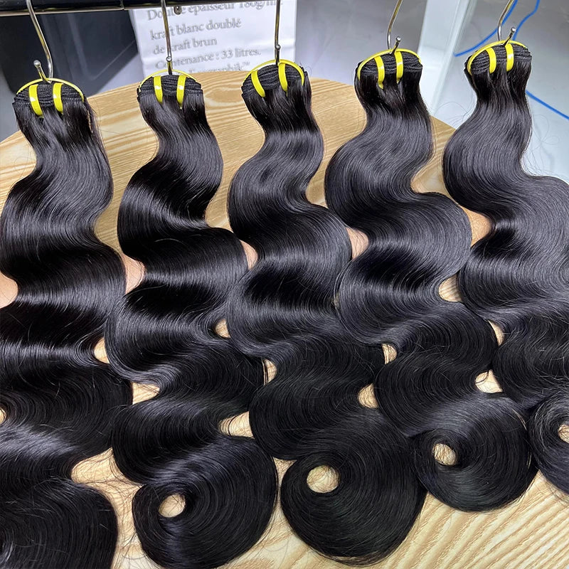 15A Grade Super Double Drawn Body Wave Bundles Human Hair Unprocessed Raw Hair Weave Bundles Human Hair Curly Vietnamese Hair