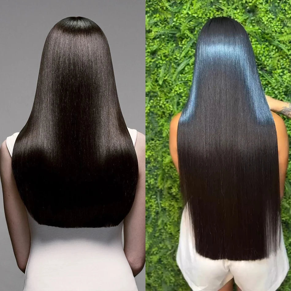 100% Super Double Drawn Human Virgin Hair Silky Straight Bundles 100G Unprocessed Raw Hair Vietnamese Bone Straight Hair Bundles