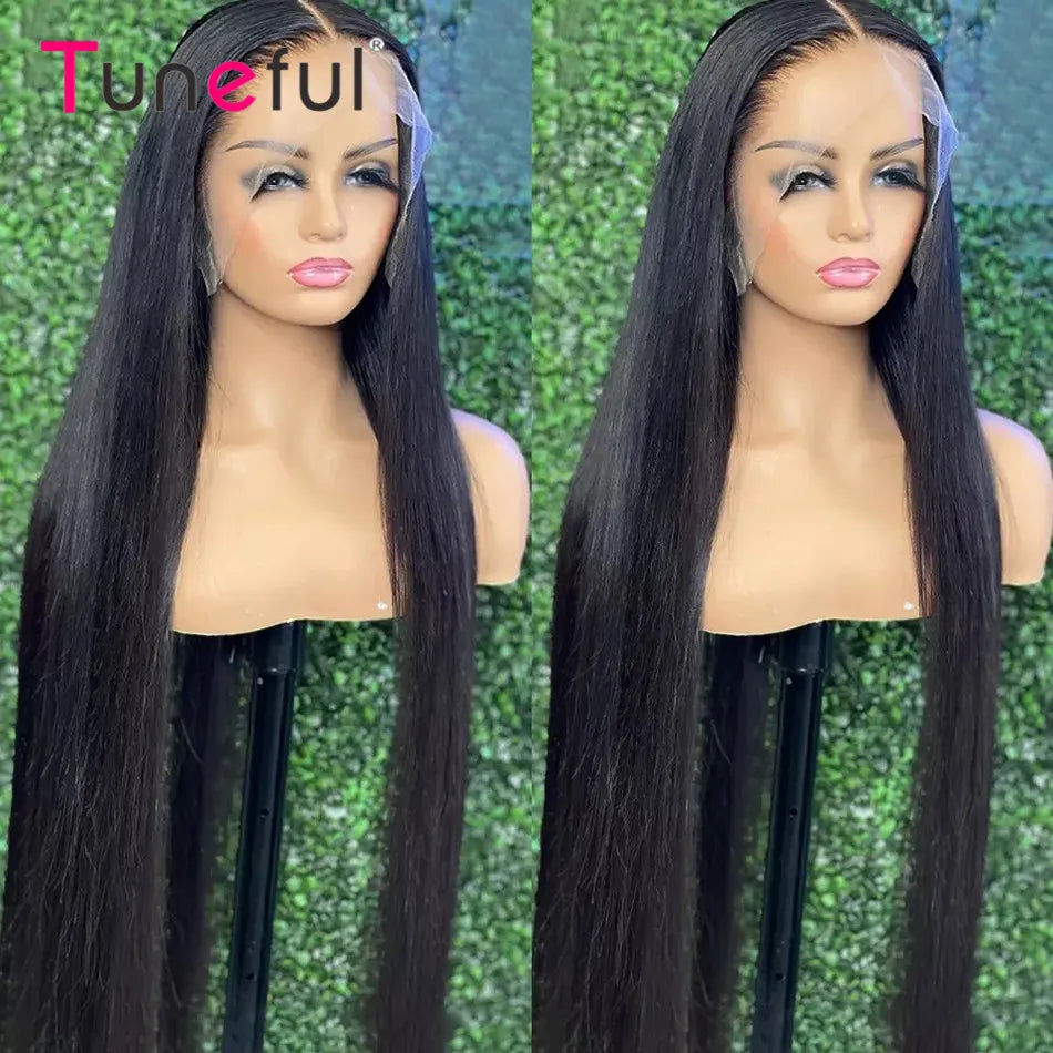 13x4 13x6 HD Lace Front Human Hair Wigs Tuneful Pre Plucked For Women Burmese Silky Bone Straight Remy Human Hair Frontal Wigs