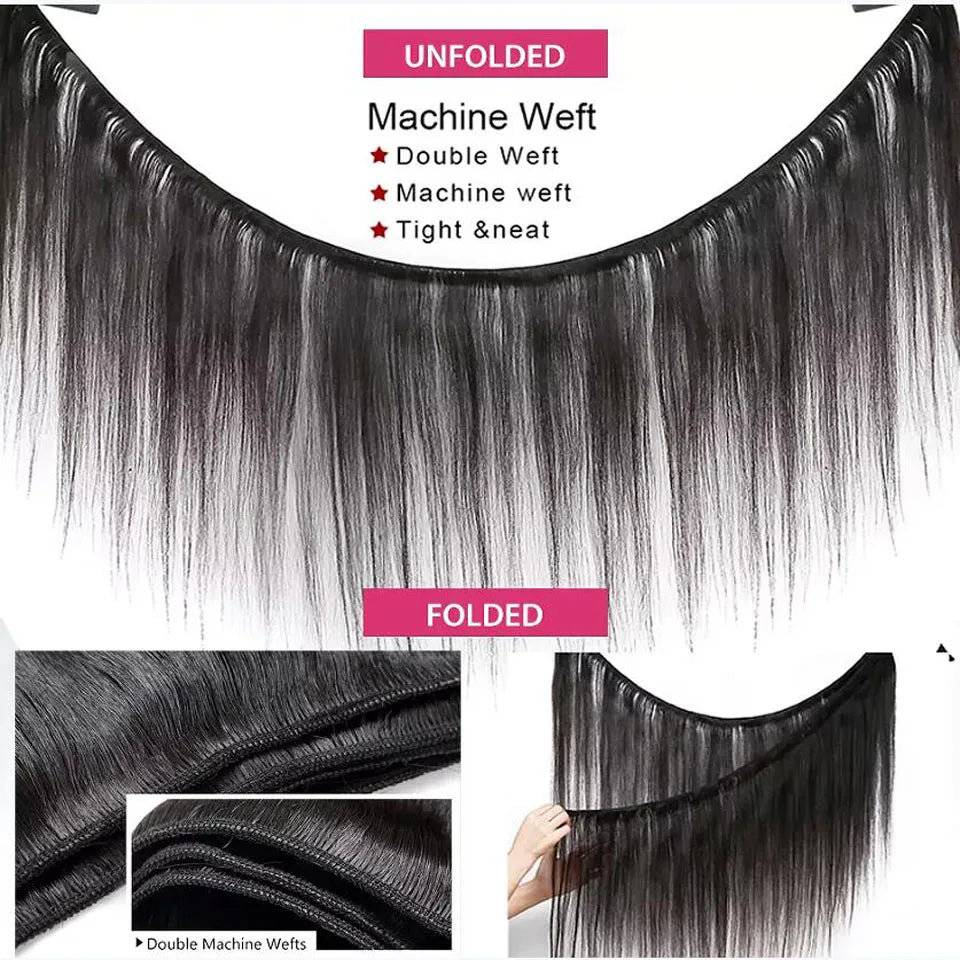 Tissage Cheveux Humain Lot En 12-32 inch Tissage Livraison 3 à 5 Jours Brazilian Weave Natural Color Human Hair Extensions