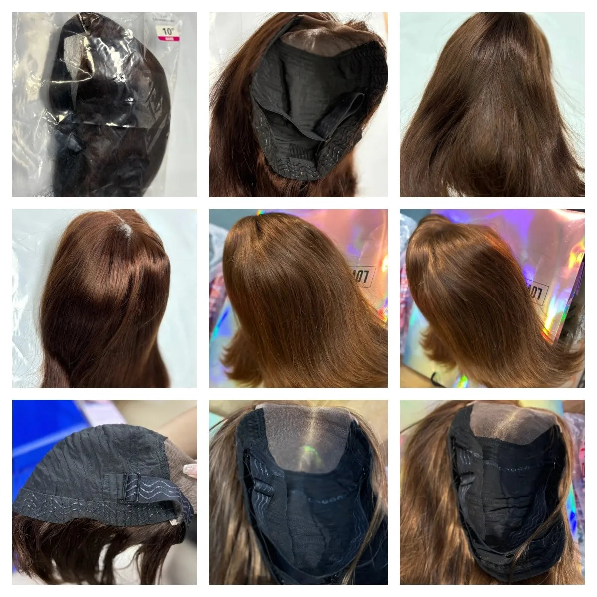 YOCYTU Chocolate Brown Lace Front Wigs 12 Inch Glueless Wigs Human Hair  For Women 4X4 Bob Wig Human Hair 3 Days Delivery France