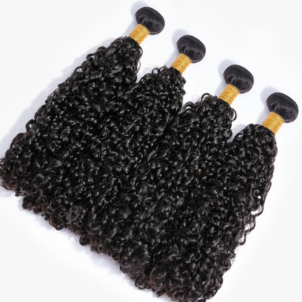 Real Brazilian Spiral Curly 10A Human Hair Bundles Deep Curly Remy Hair Weave Bundles Extensiones 3B-3C Hair Bundles No Tangle