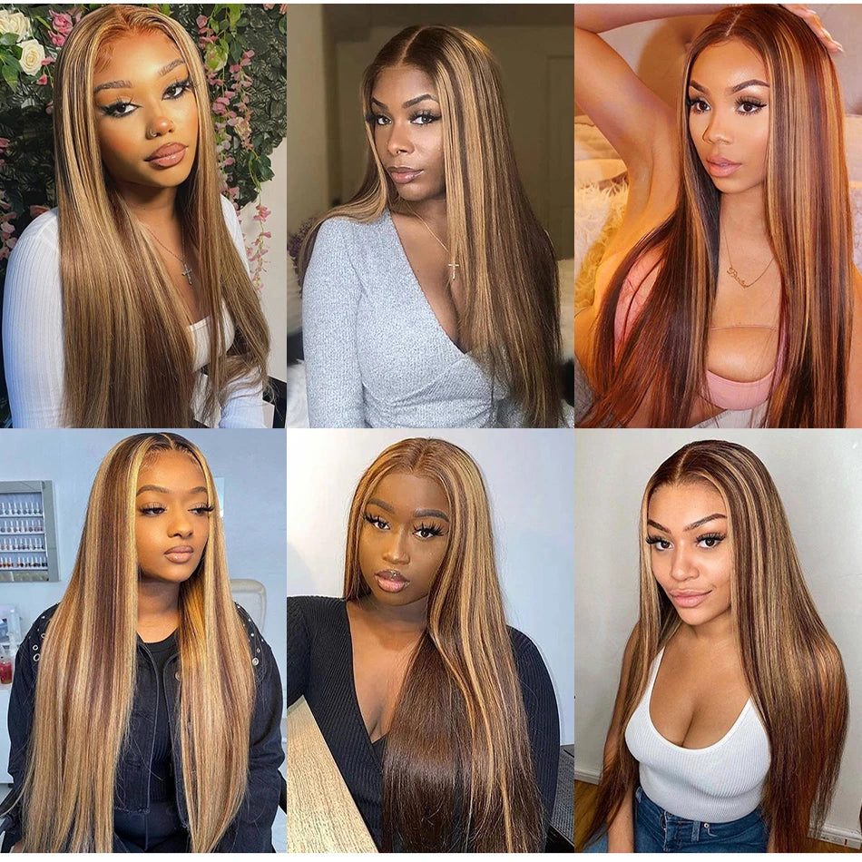 SWANEE P4/27 Highlight Bone Straight Bundles Double Weft Vietnamese Human Hair Weave Bundles Remy Human Hair Extensions