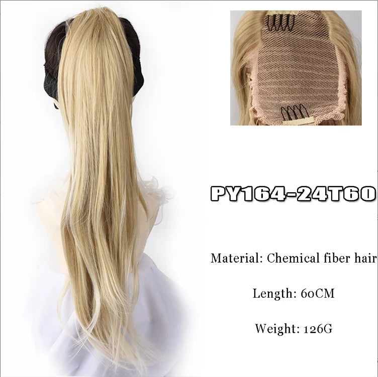 Synthetic Claw Clip In Short Ponytail Curly Pony Tail Clip-on hair False Wig House Pony Extension Hairpiece For Women