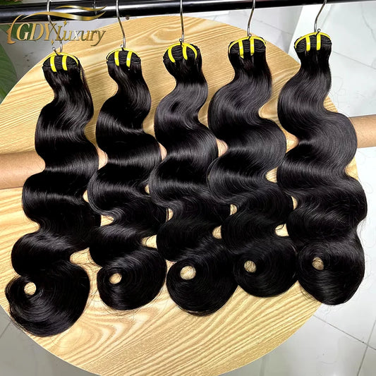 15A Grade Super Double Drawn Body Wave Bundles Human Hair Unprocessed Raw Hair Weave Bundles Human Hair Curly Vietnamese Hair