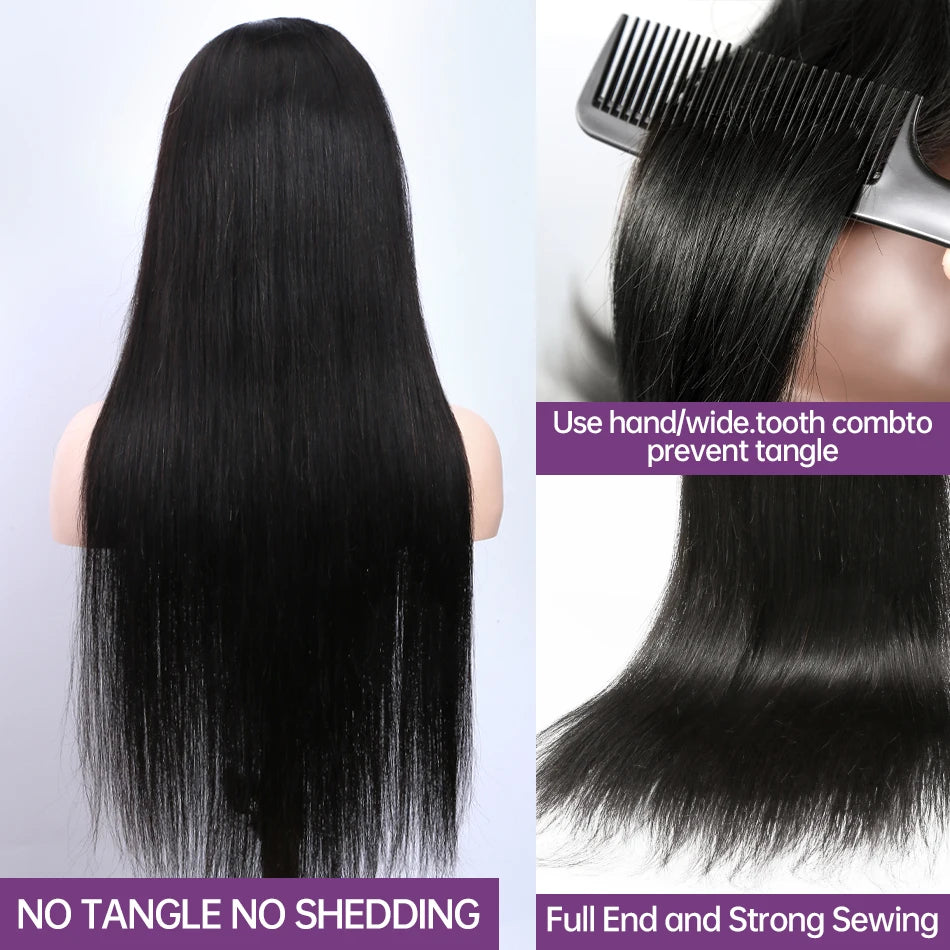 30 32inch Straight Lace Front Human Hair Wig 13x4 13X6 Transparent Lace Frontal Wig Brazilian 5x5 Closure Cheaper Wigs For Women