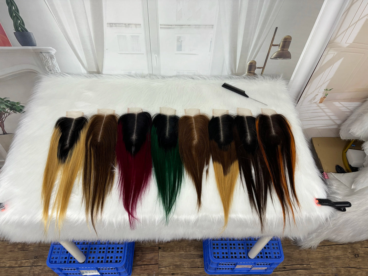2X6 Lace Frontal Colored Vietnamese Human Hair Bundles and Closure Double Drawn Ombre Color Remy Human Hair Extensions