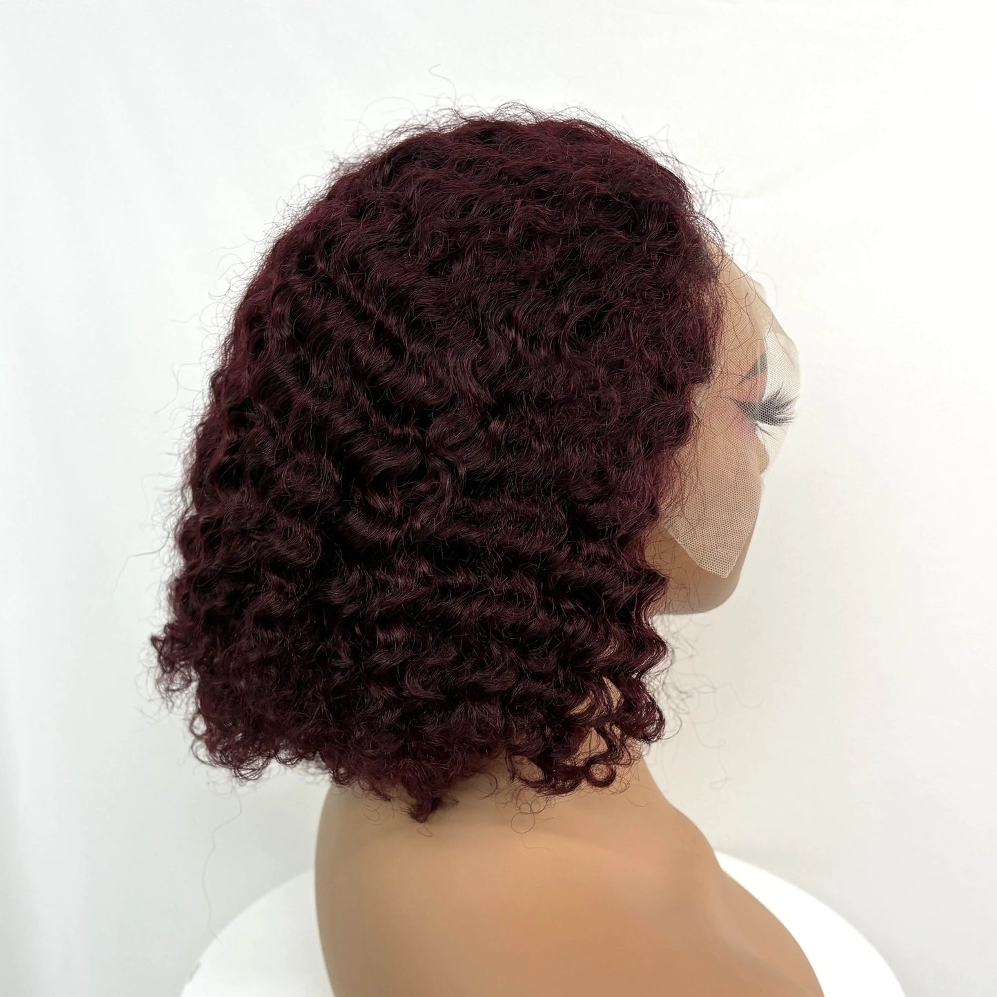 250% Density 4/30/4 Higjlight Ombre Short Water Wave Bob Wig Human Hair Wigs 13x4  Lace Frontal Deep Wave Curly Wig for Women