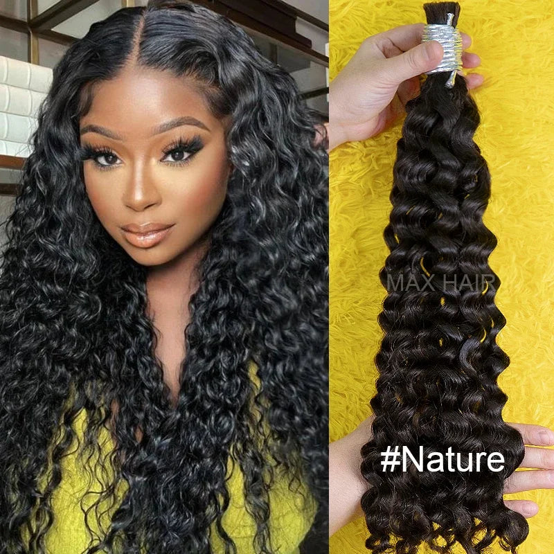 100% Human Hair Extensions for Braiding Natural Hair Weaving Loose Deep Beautiful Unprocessed Curly No Weft Vietnamese Hair Bulk