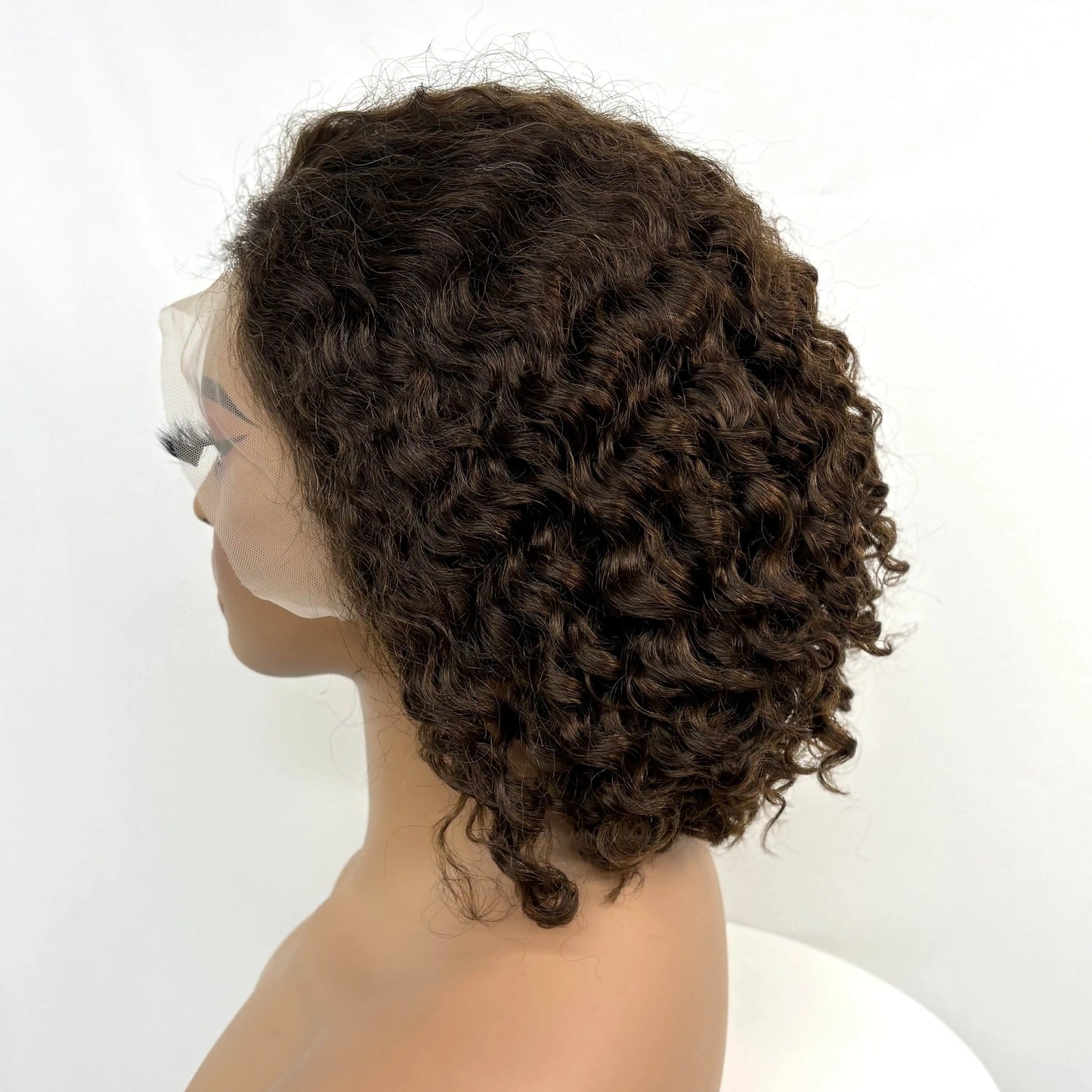250% Density 4/30/4 Higjlight Ombre Short Water Wave Bob Wig Human Hair Wigs 13x4  Lace Frontal Deep Wave Curly Wig for Women