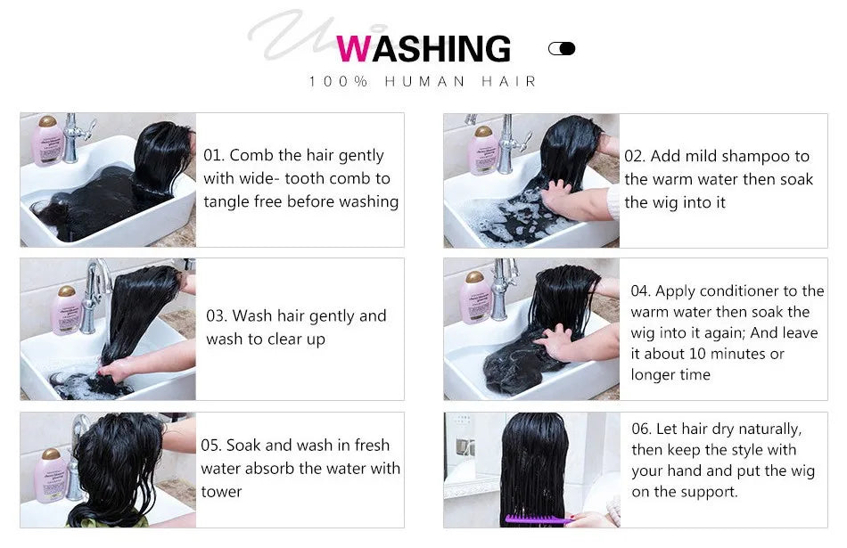 UNICE Hair Upgraded Drawstring Body Wave V Part Wig 100% Human Hair Natural Color V-Part Wig Ombre Brown VPart Wigs 150% Density