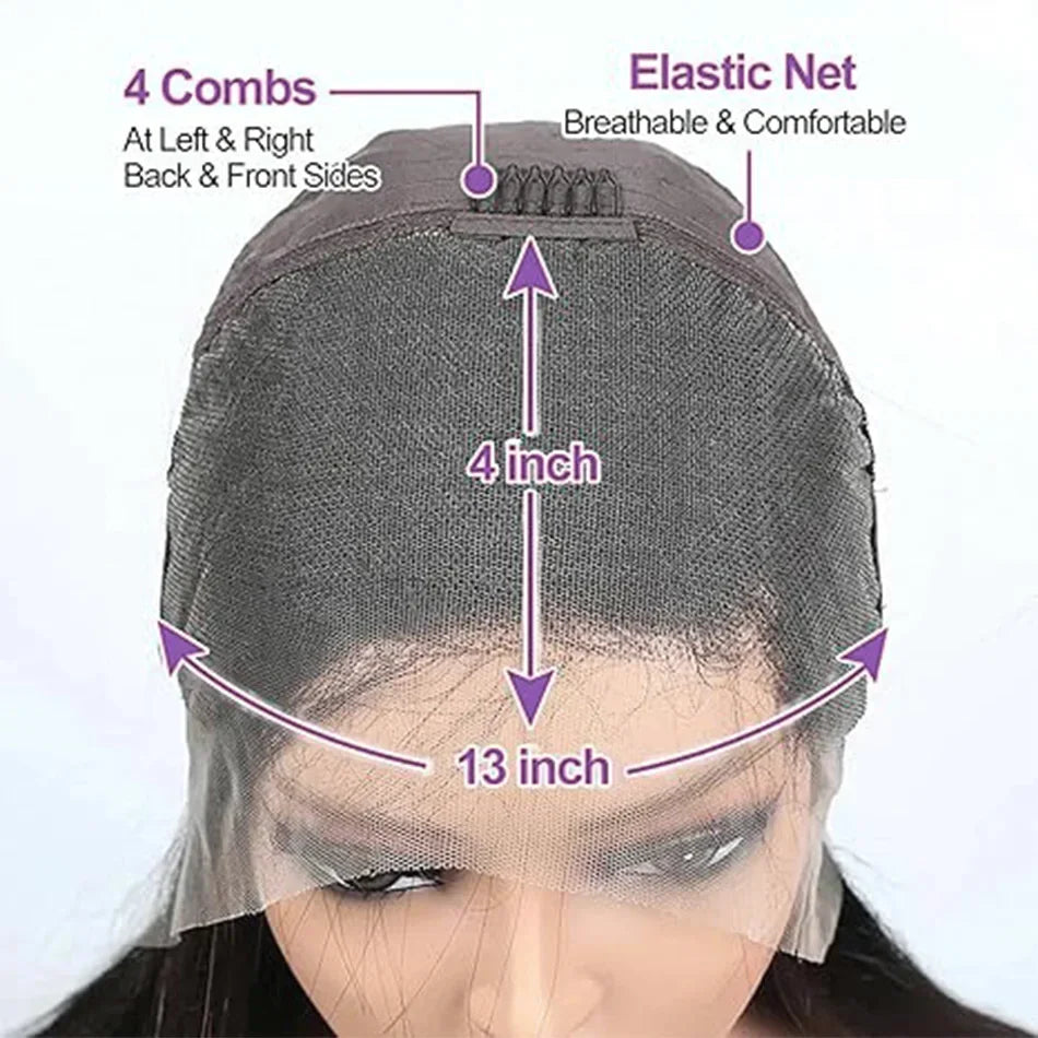 250% 13x4 Bouncy Curly Short Bob Body Wave Human Hair Wigs Hd Transparent Lace Frontal Wig Curly Hair Short Bob Wigs For Women