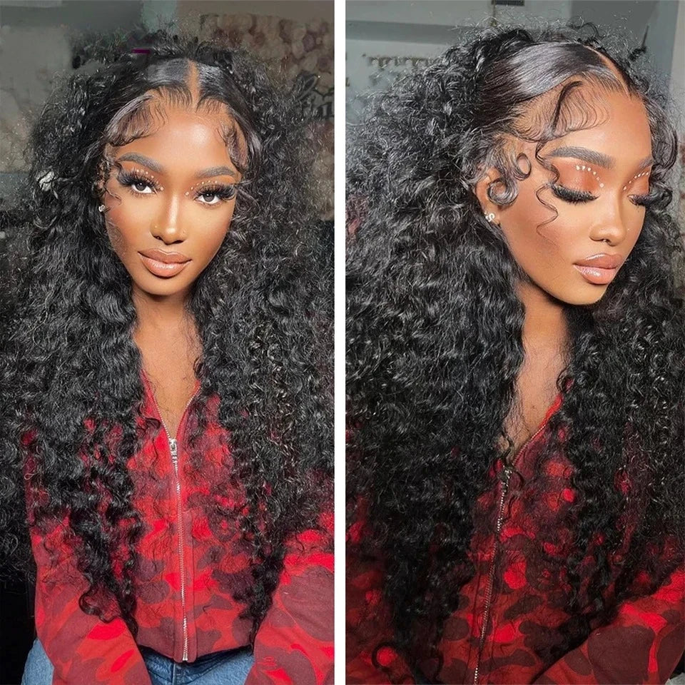 Burmese Afro Kinky Curly Human Hair Bundles Top Raw Hair Extensions Unprocessed Virgin Deep Water Wave 100% Human Hair Weave