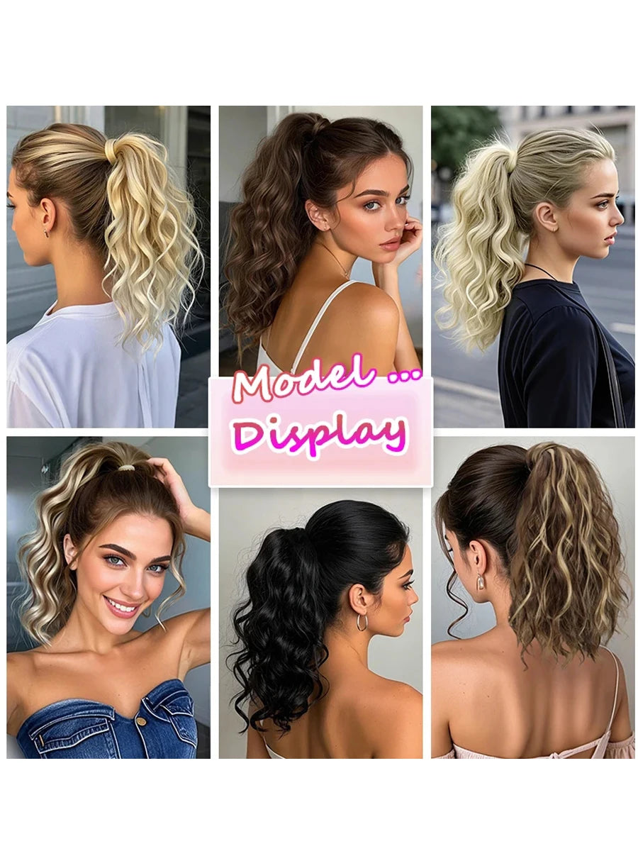 14inch Synthetic Women's Wavy Claw-Clip Ponytail Extension Easy-to-Wear Versatile Style for Instant Beauty For Women