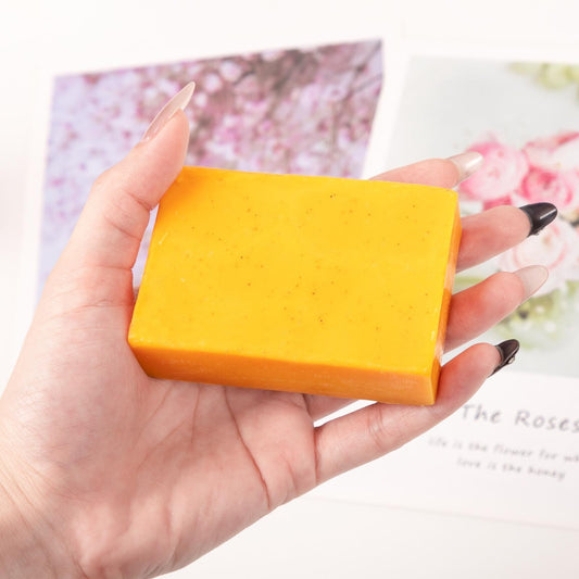 Lemon Turmeric & Kojic Acid Soap For All Skin Types - Radiant Radiant Skin Restorator For Deep Cleansing Natural Skincare For Face & Body 1pcs
