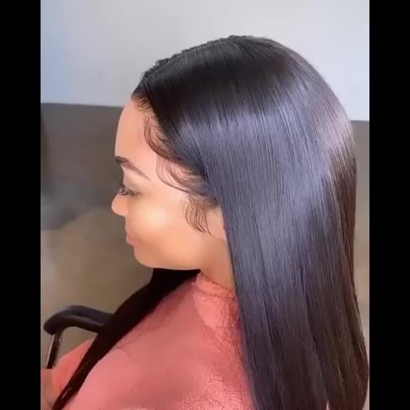 Brazilian Straight Human Hair Bundles 100% Virgin Human Hair Can Be Dyed Can Be Bleached Double Weft Unprocessed Straight Extensions Natural Black Color For Women