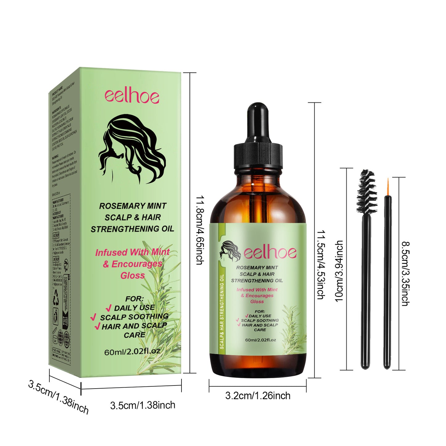 Rosemary Hair Oil Hair Oil Hair Oil For Dry Hair, Frizzy And Soft Hair