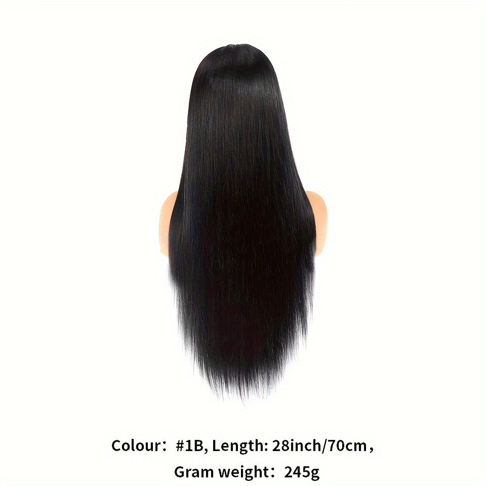 150% Density 13x4 Full Lace Front Wigs Human Hair Pre Plucked Straight Lace Fronal Wig HD Transparent Human Hair Lace Front Wigs For Women Natural Color