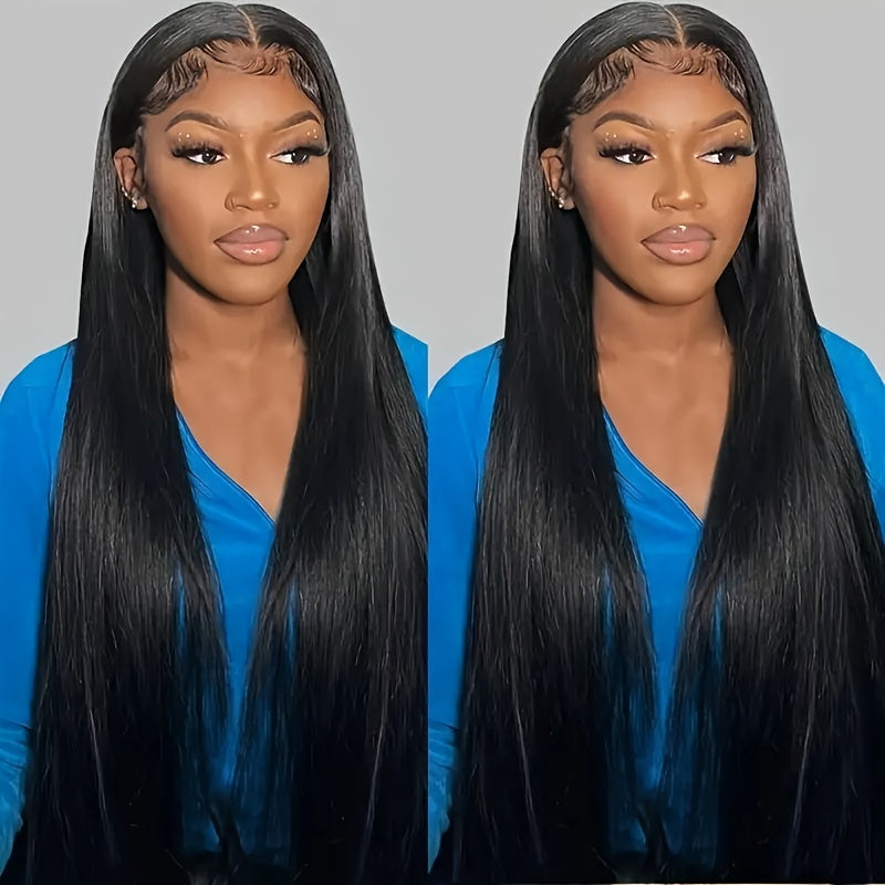 Brazilian Straight Human Hair Bundles 100% Virgin Human Hair Can Be Dyed Can Be Bleached Double Weft Unprocessed Straight Extensions Natural Black Color For Women