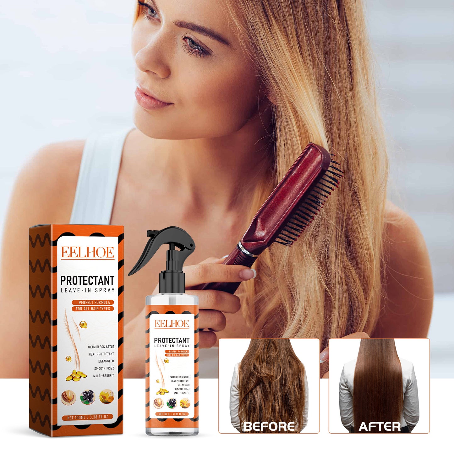 Repair Bifurcated Dry Hair And Frizzy Hair Damaged Moisturize Hair And Smooth Hair