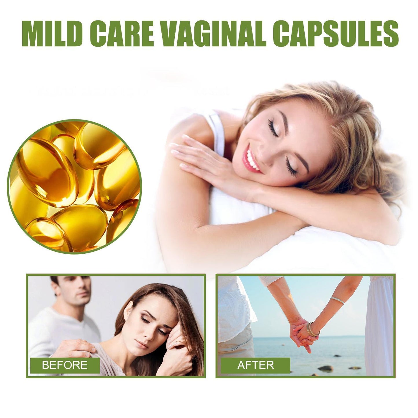Feminine Care Gentle Cleansing Deodorant Anti-itching Firming Capsules