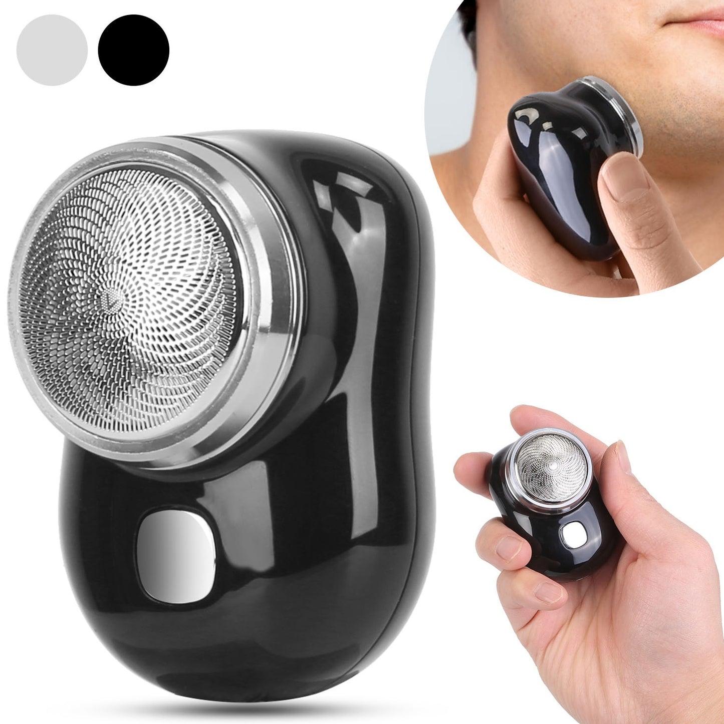 1 Set Electric Razor For Men Mini Shaver Portable Pocket Size Shaver USB Rechargeable Dry Usage For Home Travel Office
