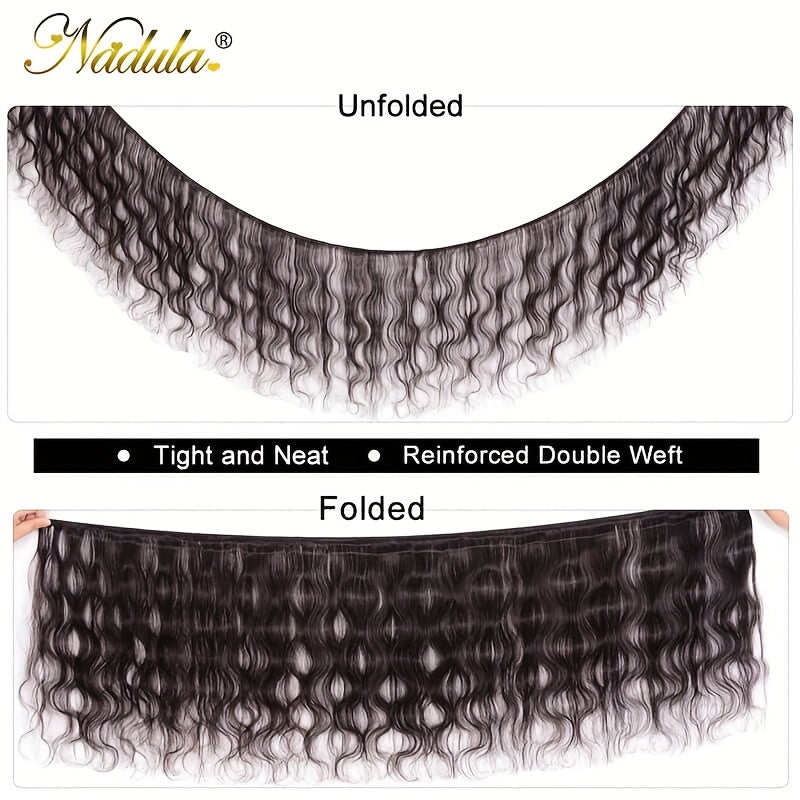Nadula 12A Reddish Brown Body Wave Human Hair Weave 3 Bundles with 4x4 lace closure, Brazilian Remy Hair Ombre Balayage Human Hair Extension FB30 Highlight Color