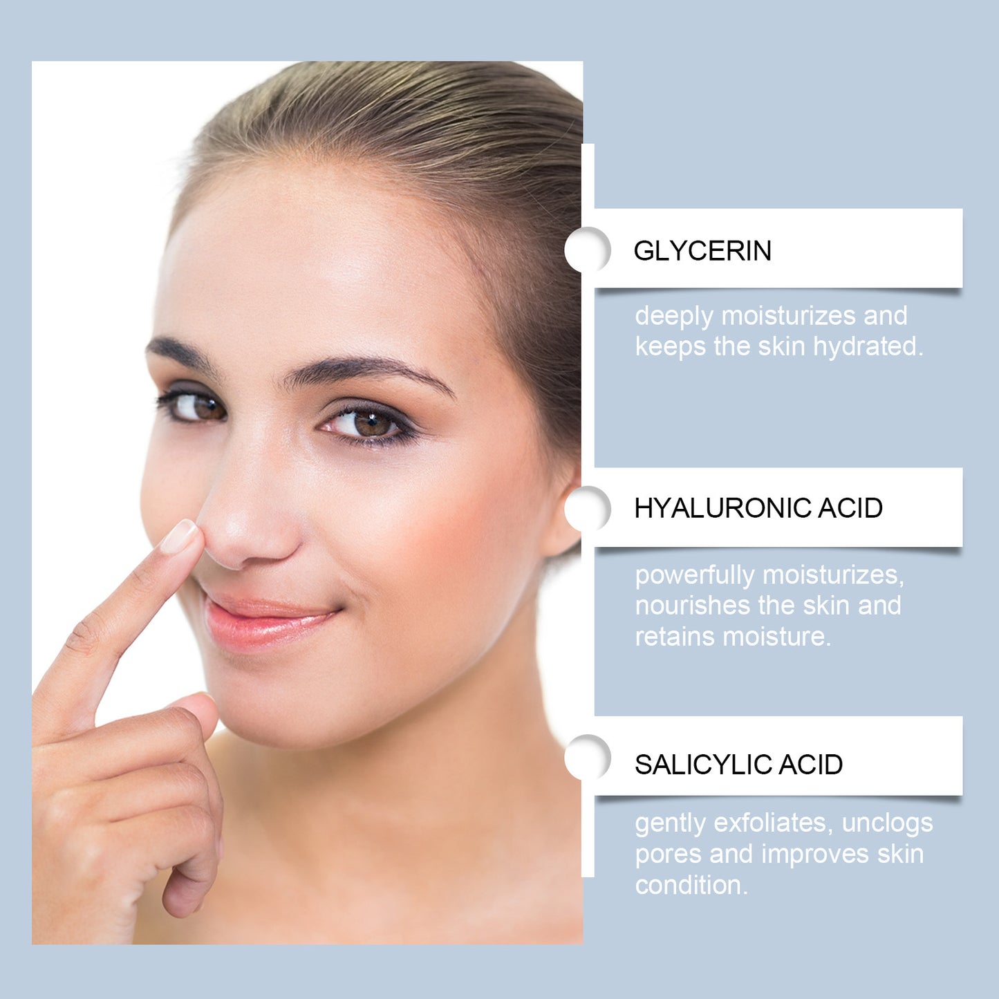 Hoygi Salicylic Acid Nose Care Patch Gently Cleanses The Skin, Oily Blackheads, Pimples, Fine Pores, And No Tightness