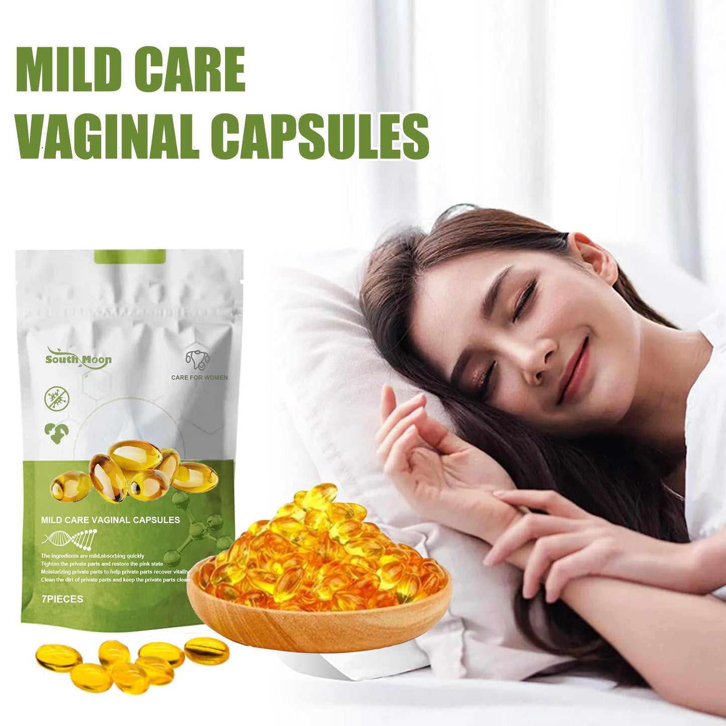Feminine Care Gentle Cleansing Deodorant Anti-itching Firming Capsules