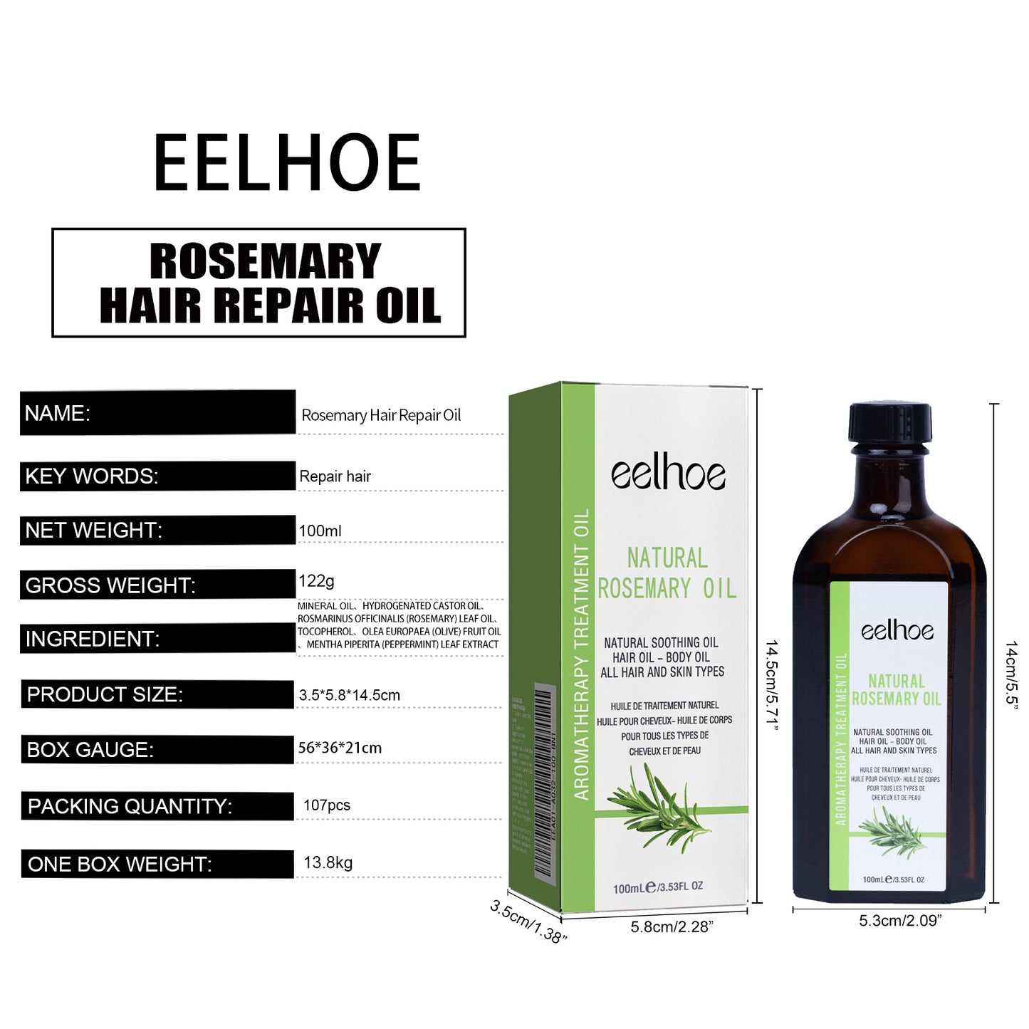 Rosemary Hair Care Essential Oil